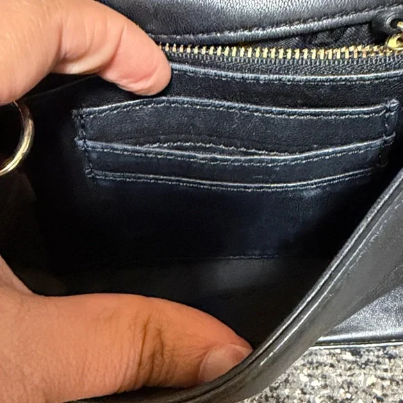 Tory Burch Black Mini Quilted Crossbody Bag - Picture 6 of 8